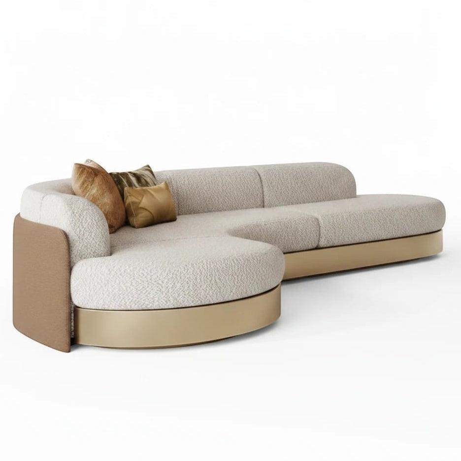 Home Atelier Curved Modern Sectional Sofa for Living Room