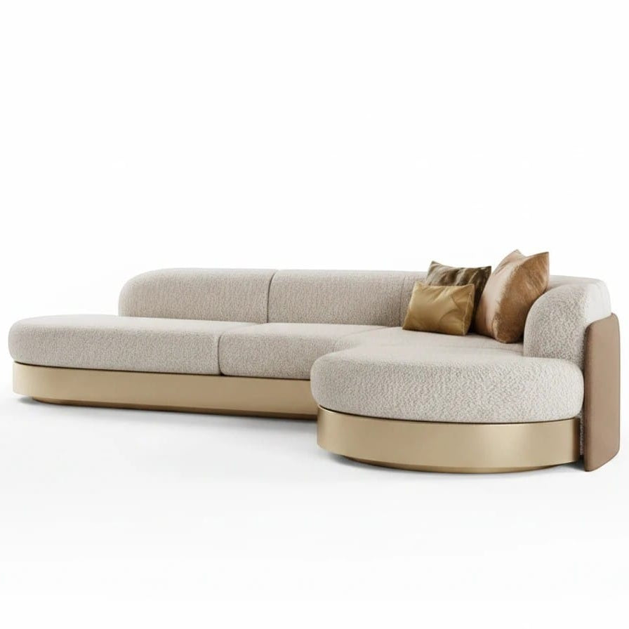 Home Atelier Curved Modern Sectional Sofa for Living Room