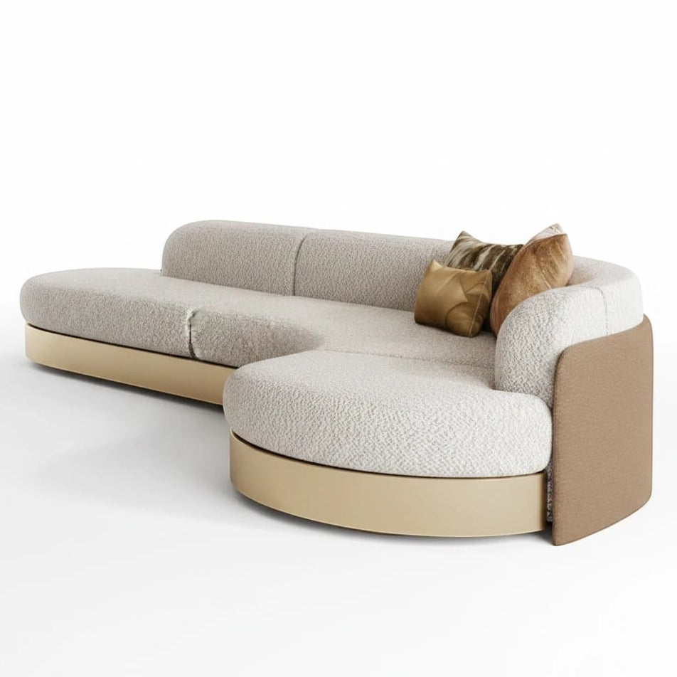 Home Atelier Curved Modern Sectional Sofa for Living Room