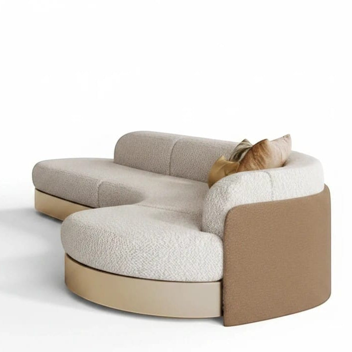 Home Atelier Curved Modern Sectional Sofa for Living Room
