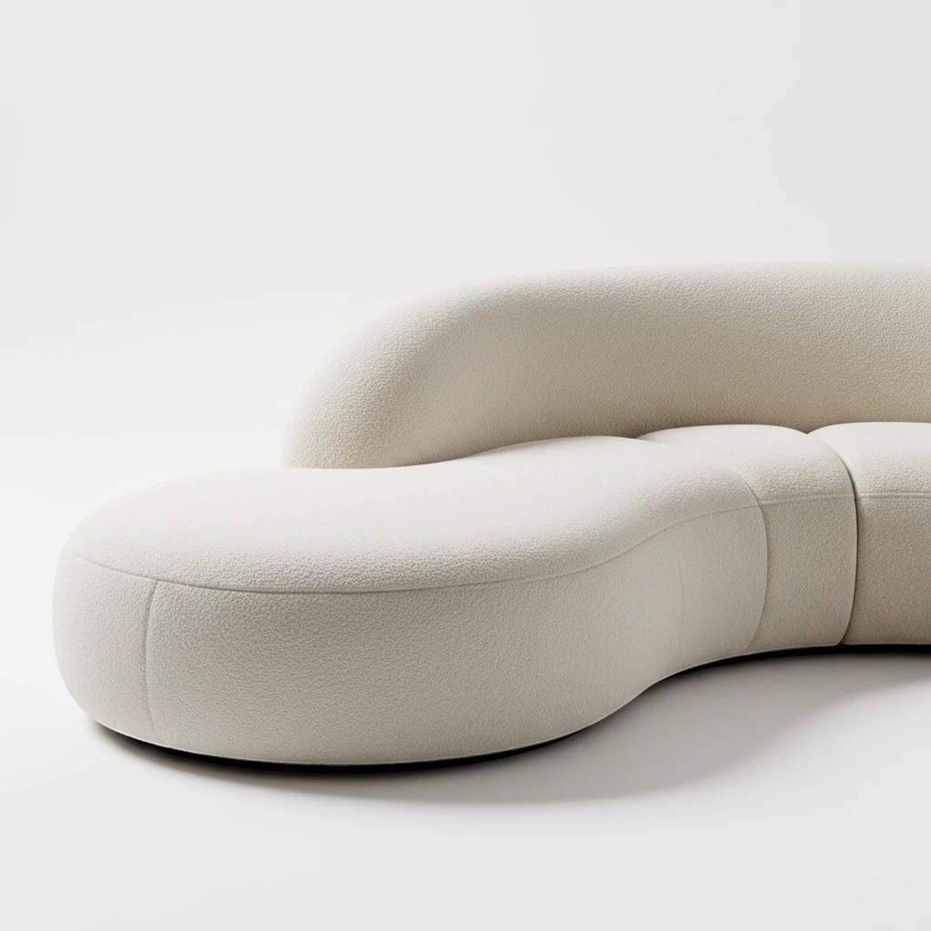 Home Atelier Curved Modular Sectional Sofa for Modern Living Room