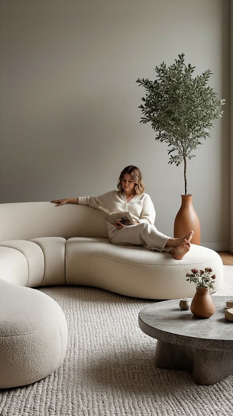 Home Atelier Curved Modular Sectional Sofa for Modern Living Room
