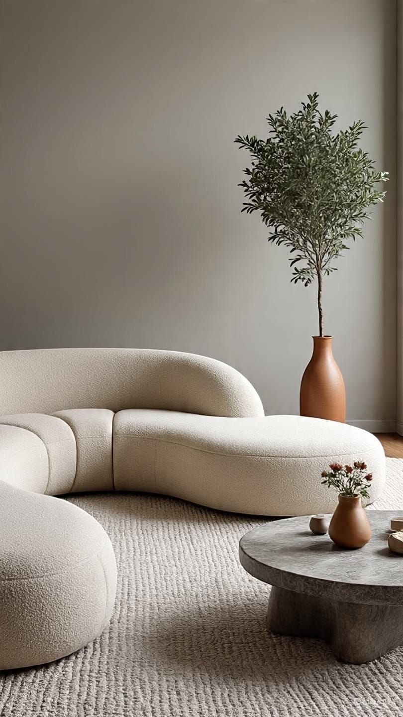 Home Atelier Curved Modular Sectional Sofa for Modern Living Room