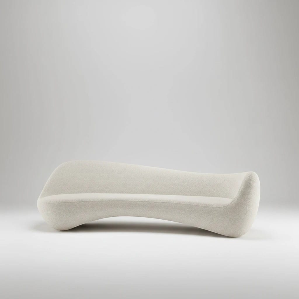 Home Atelier Curved Organic Modern Living Room Sofa