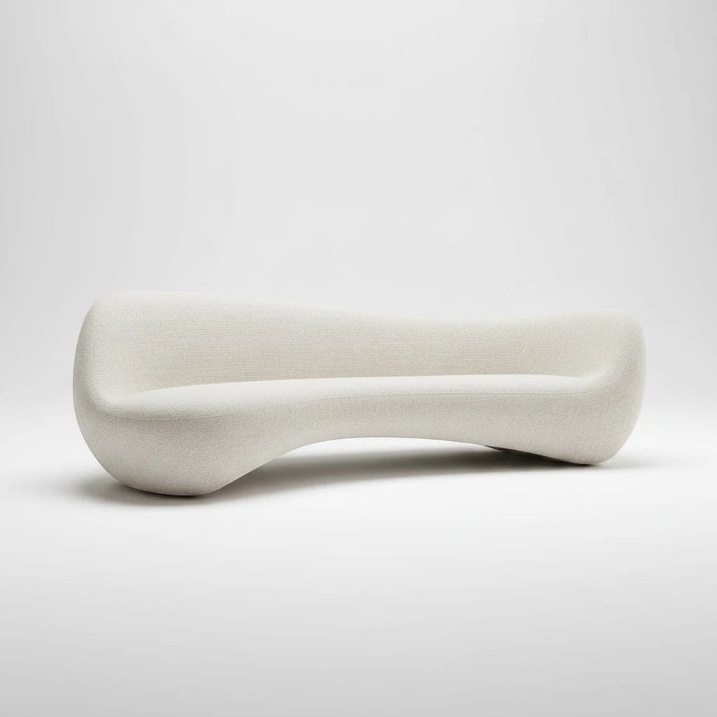 Home Atelier Curved Organic Modern Living Room Sofa