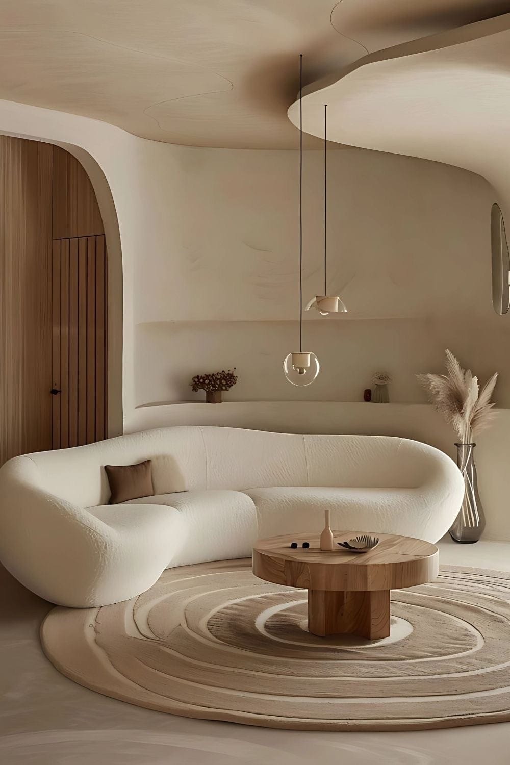 Home Atelier Curved Organic Modern Living Room Sofa