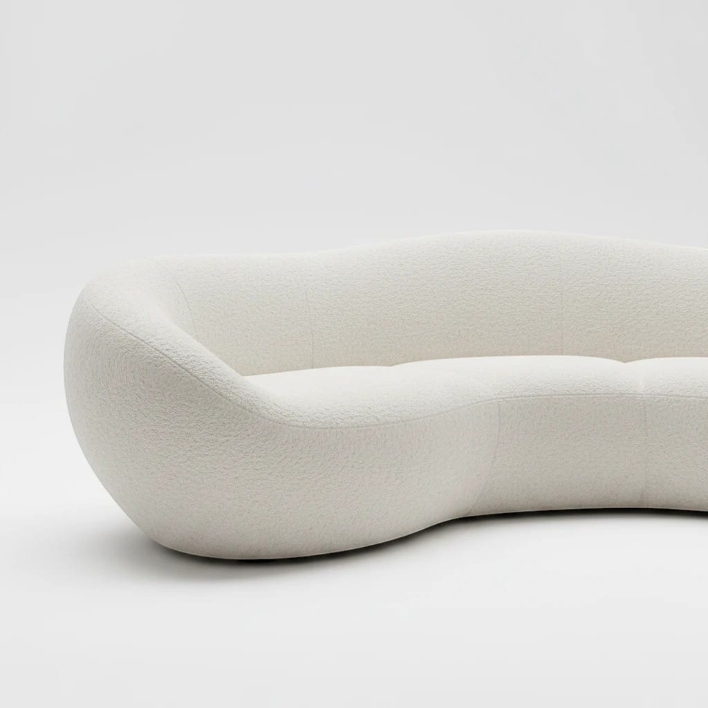Home Atelier Curved Organic Modern Living Room Sofa