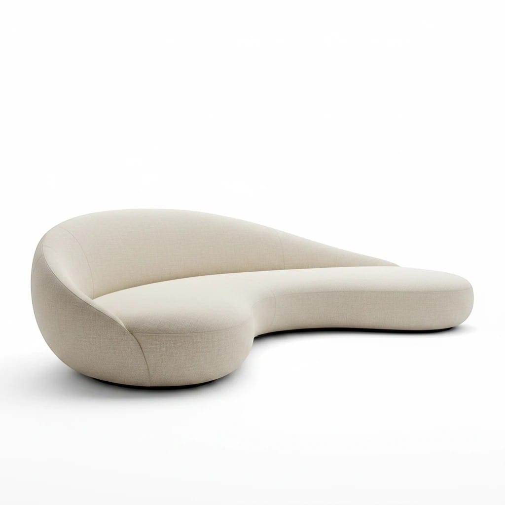 Home Atelier Curved Organic Shape Living Room Sofa