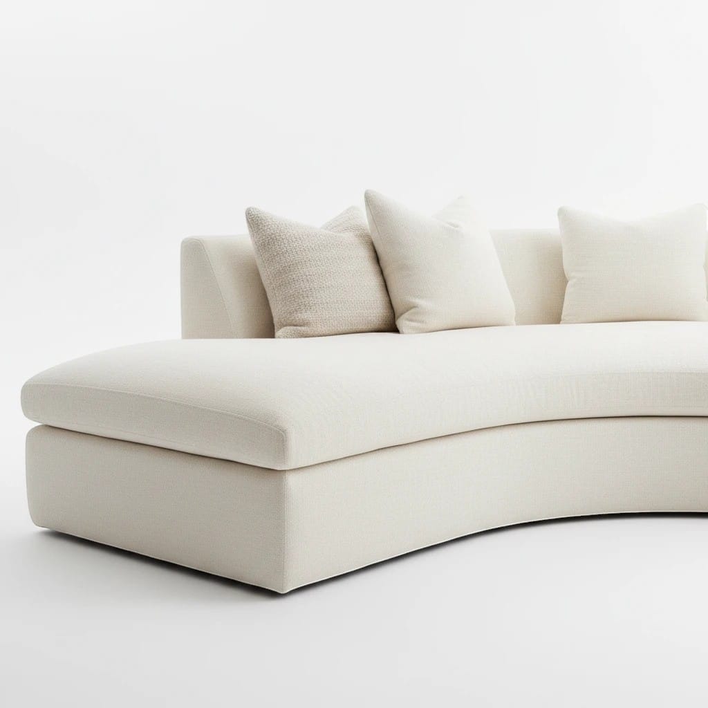 Home Atelier Curved Sectional Sofa for Living Room