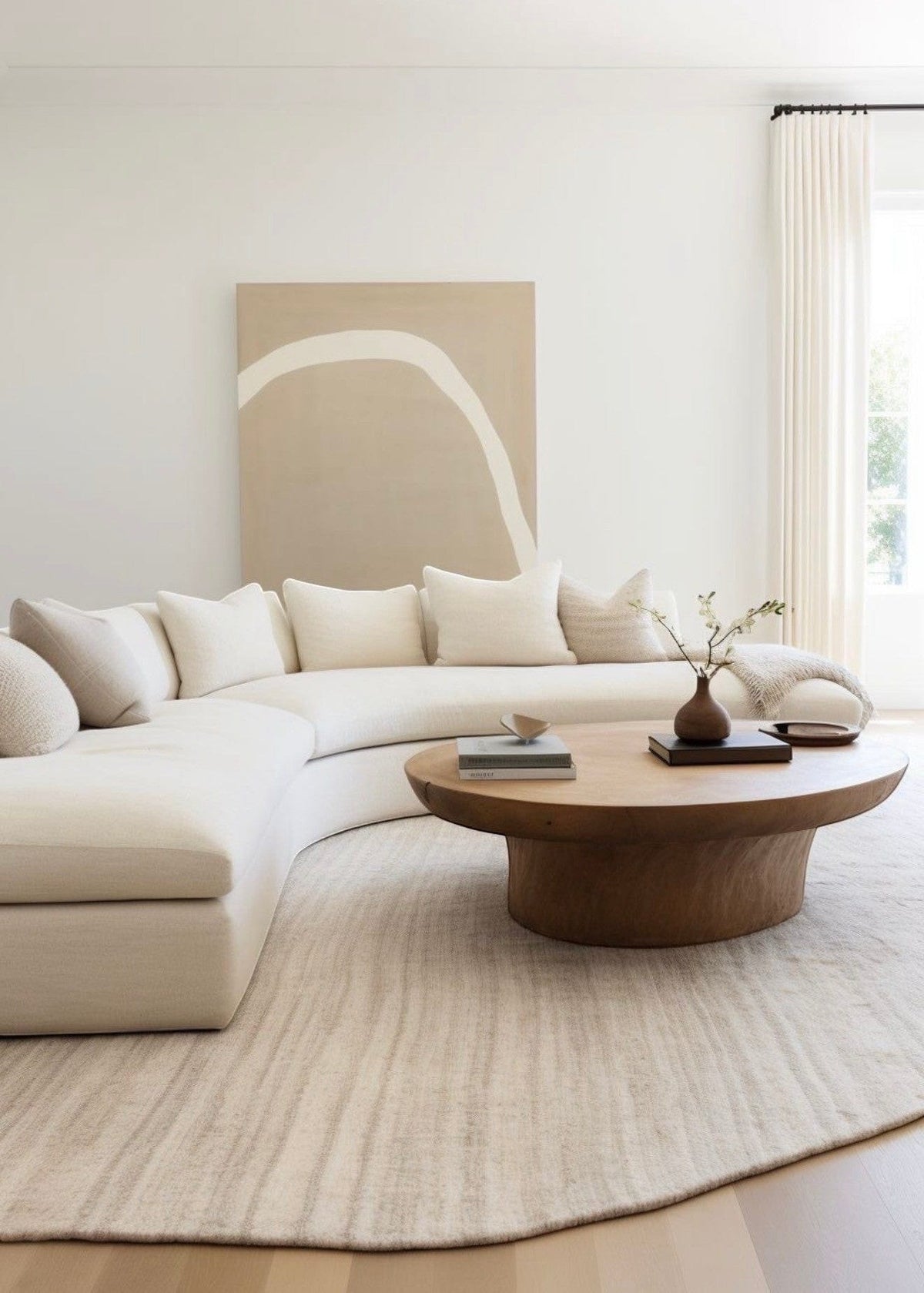 Home Atelier Curved Sectional Sofa for Living Room