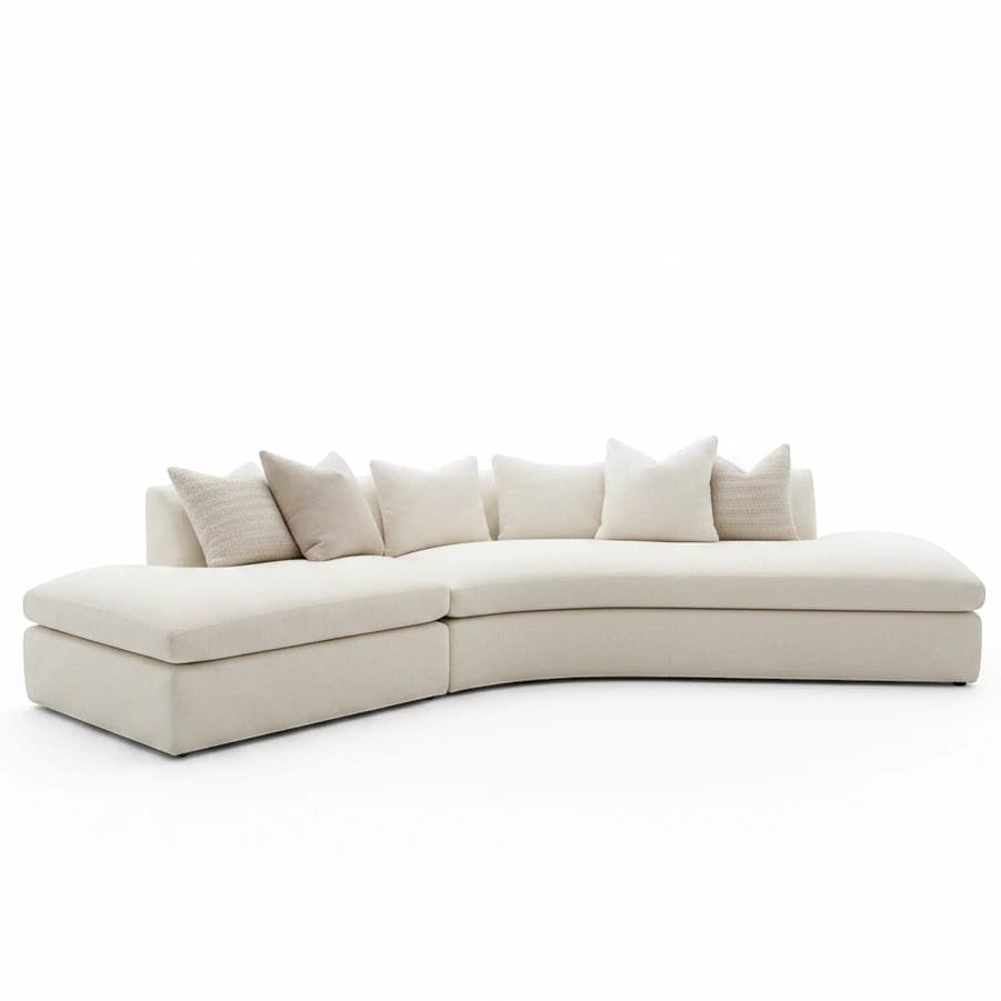 Home Atelier Curved Sectional Sofa for Living Room