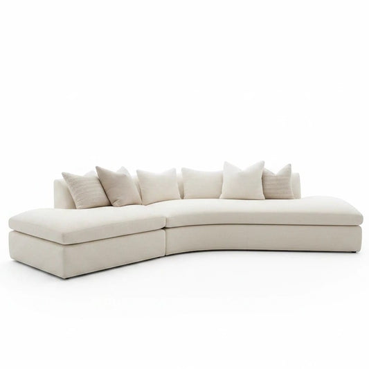 Home Atelier Curved Sectional Sofa for Living Room