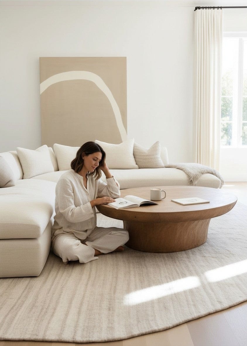 Home Atelier Curved Sectional Sofa for Living Room