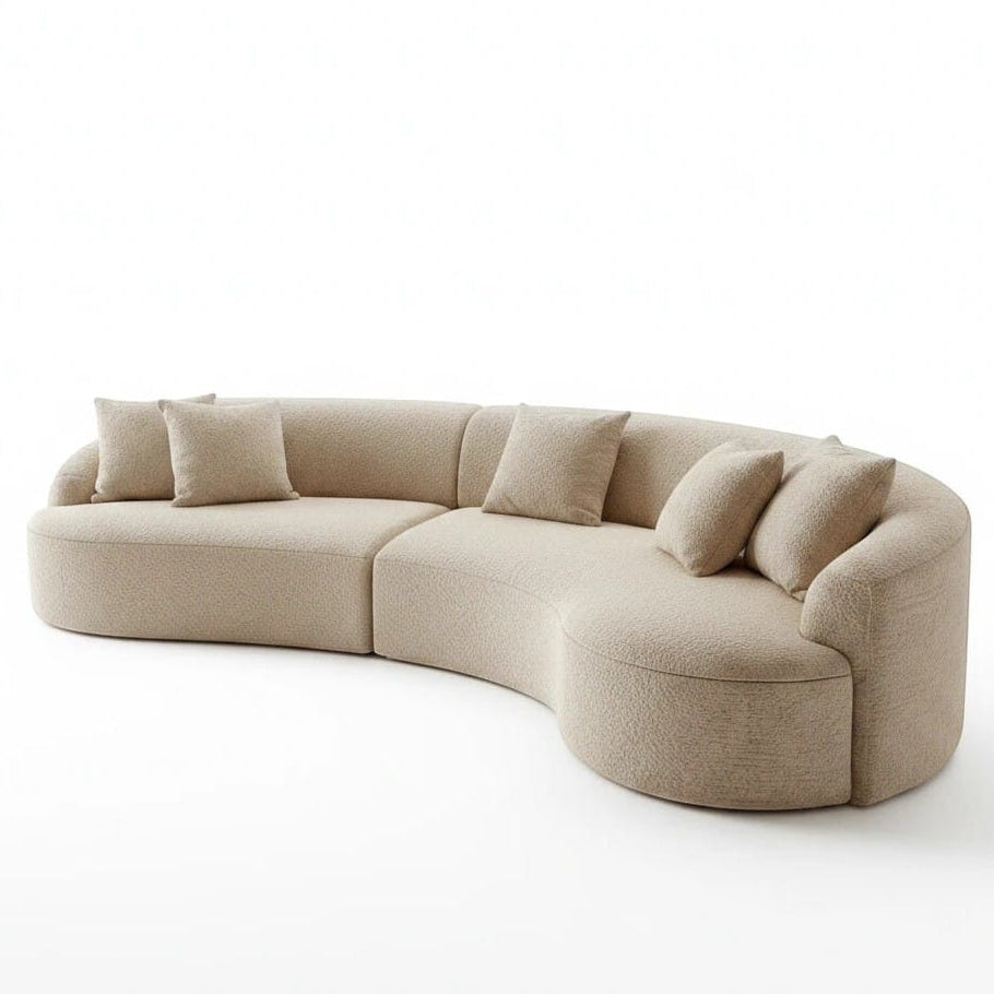 Home Atelier Curved Sectional Sofa for Modern Living Room