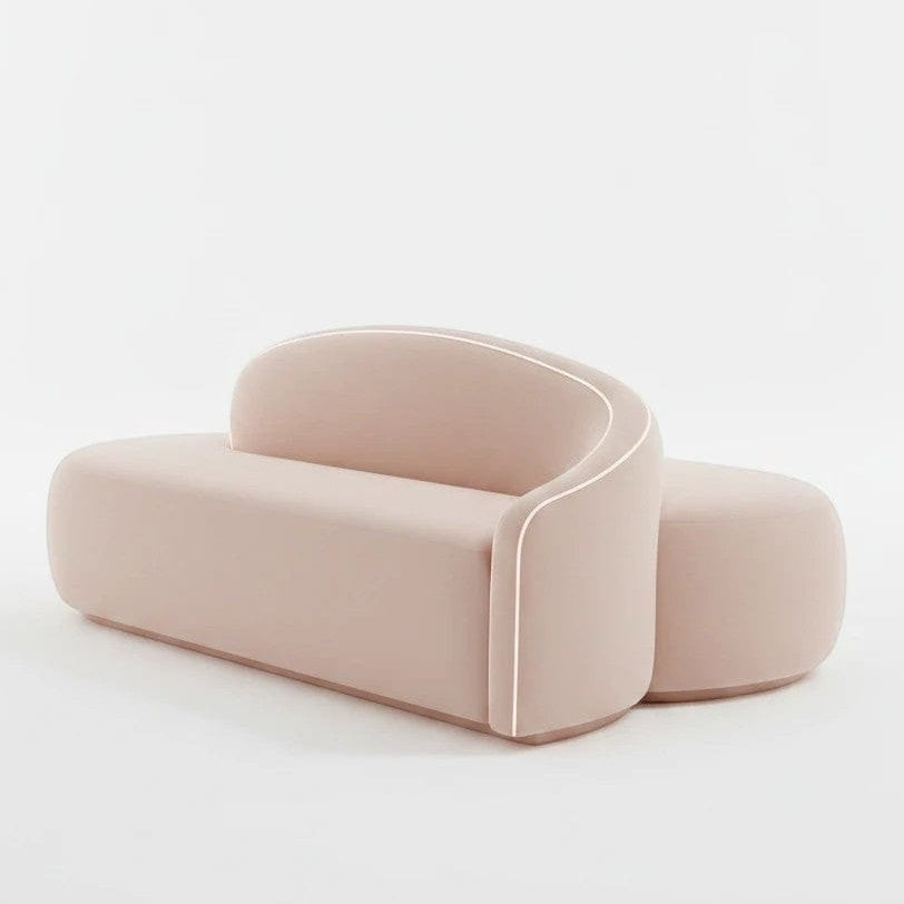 Home Atelier Curved Upholstered Contemporary Living Room Sofa