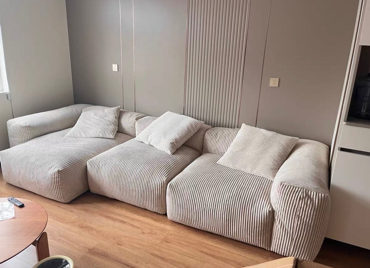 Home Atelier Dante Corduroy Sectional Sofa