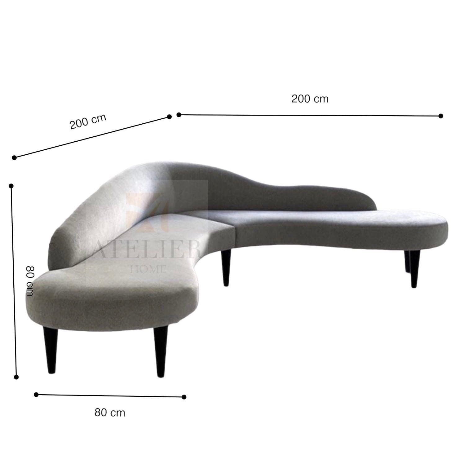 Home Atelier Dari Scratch Resistant Sectional Sofa