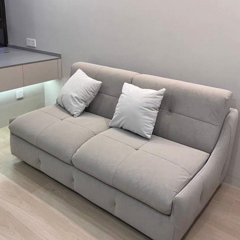 Home Atelier Denna Scratch Resistant Leather-Aire Foldable Sofa Bed with Mattress