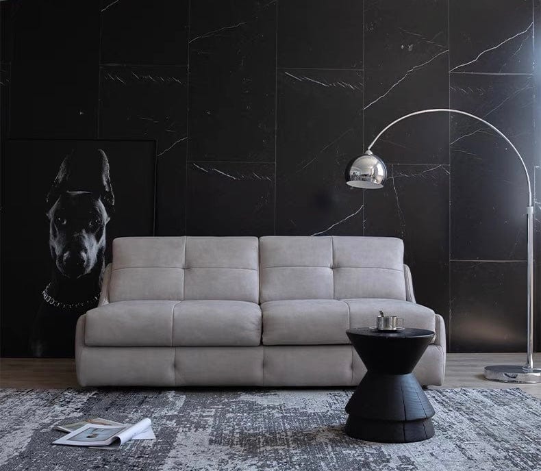 Home Atelier Denna Scratch Resistant Leather-Aire Foldable Sofa Bed with Mattress