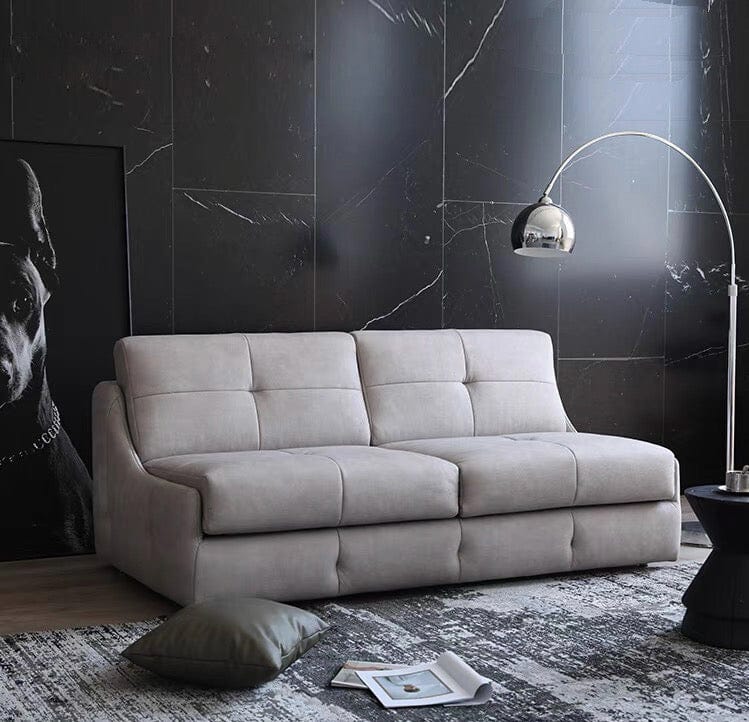 Home Atelier Denna Scratch Resistant Leather-Aire Foldable Sofa Bed with Mattress