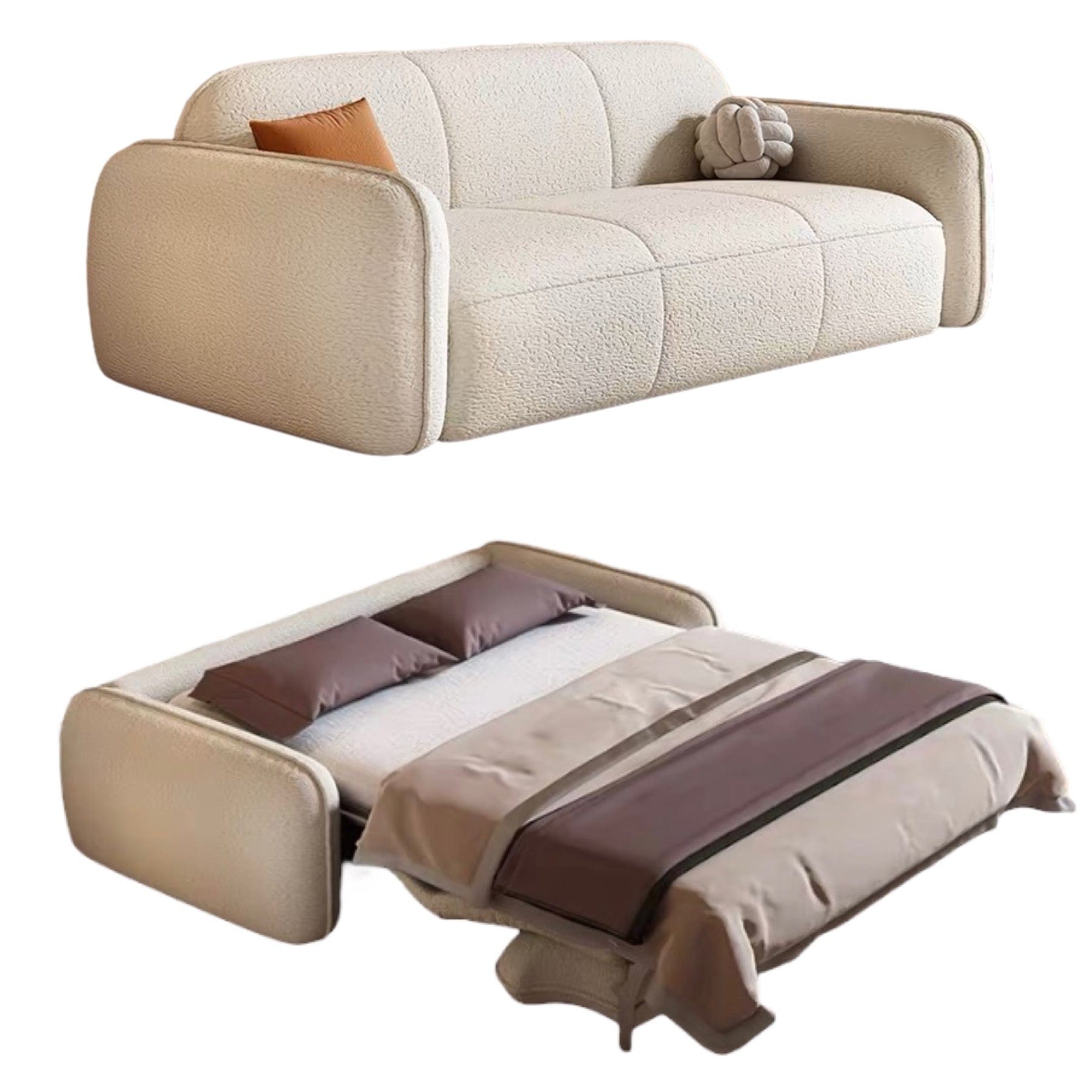 Home Atelier Denver Foldable Sofa Bed with Mattress