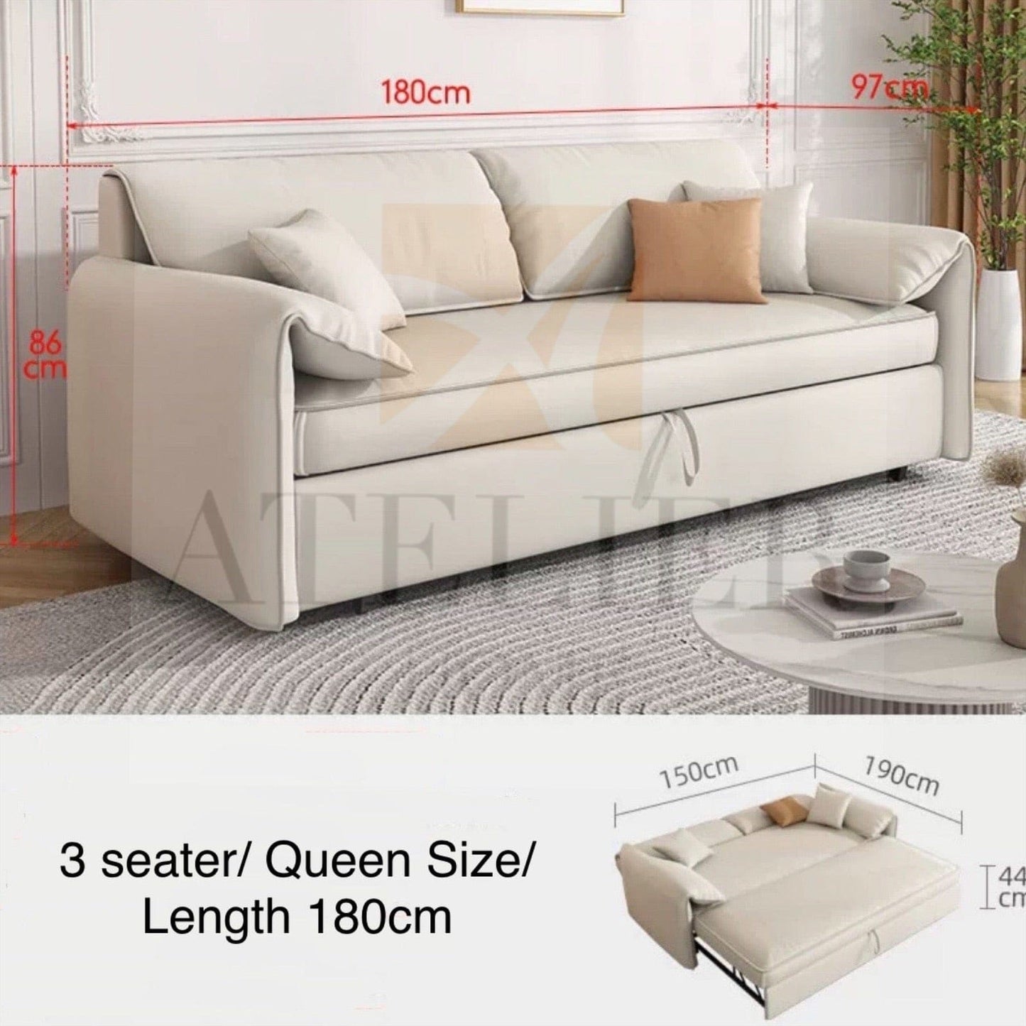 Home Atelier Denzel Sofa Bed