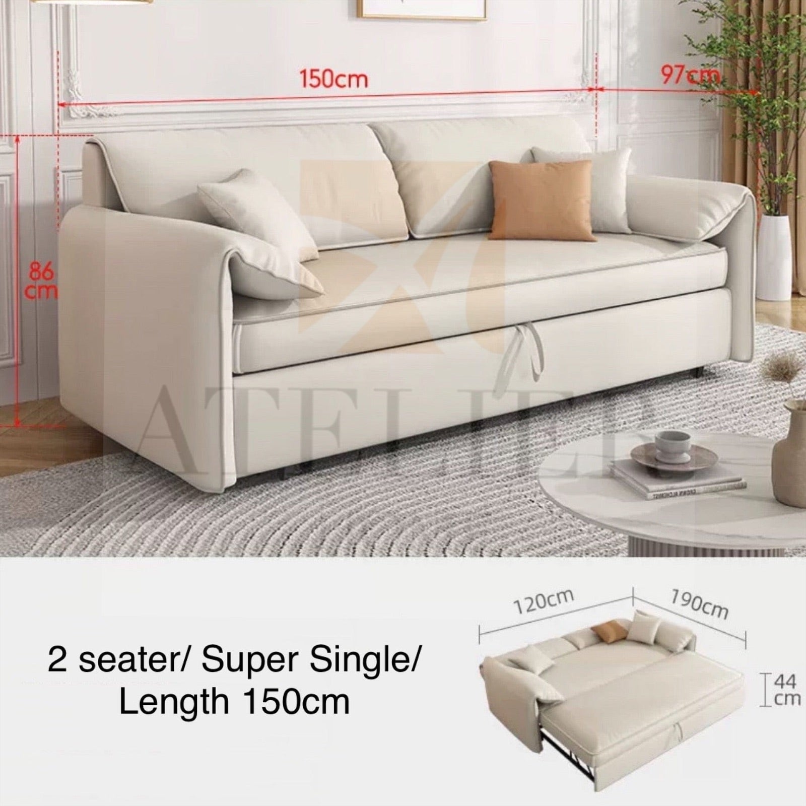 Home Atelier Denzel Sofa Bed