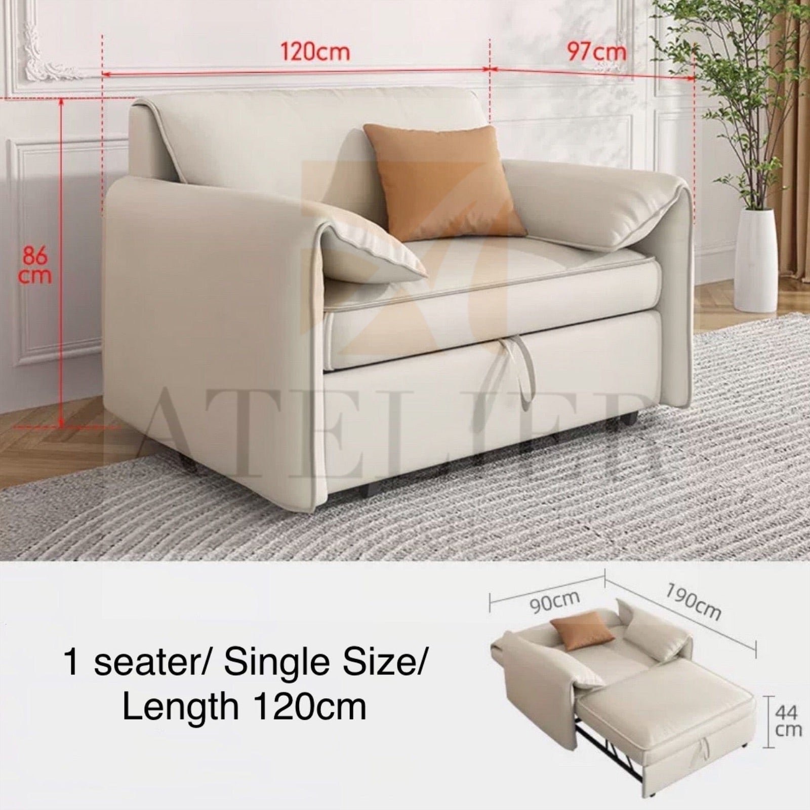 Home Atelier Denzel Sofa Bed