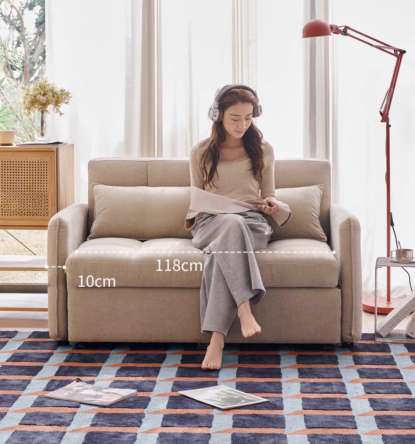 Home Atelier Dienna Pull-out Storage Sofa Bed