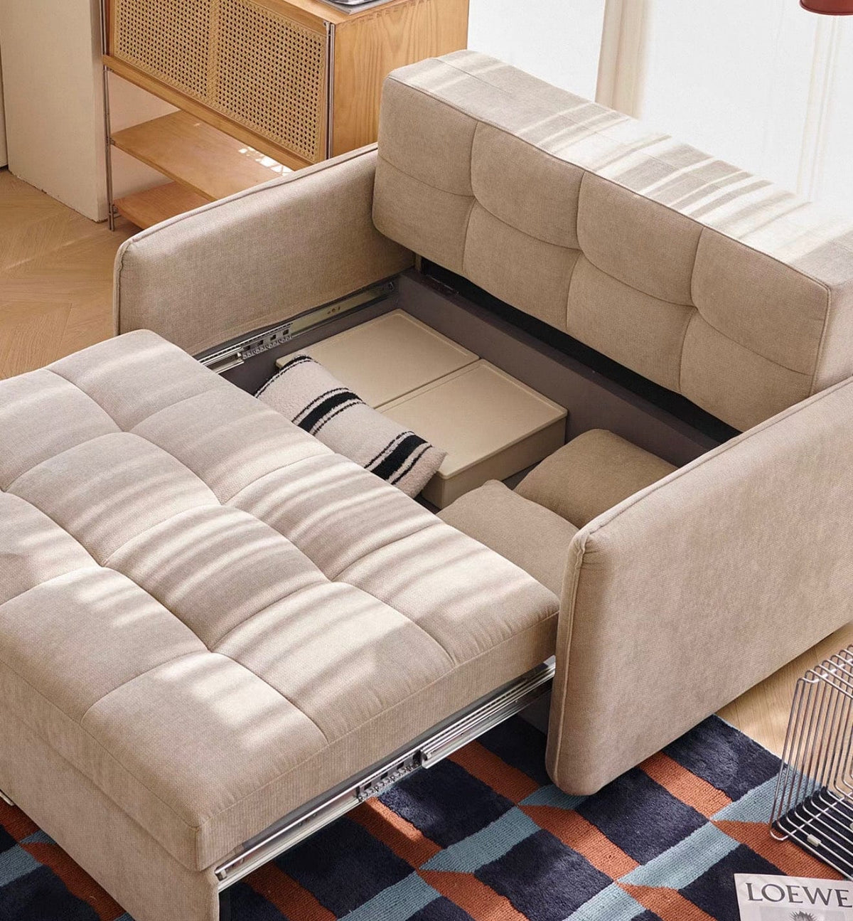 Home Atelier Dienna Pull-out Storage Sofa Bed