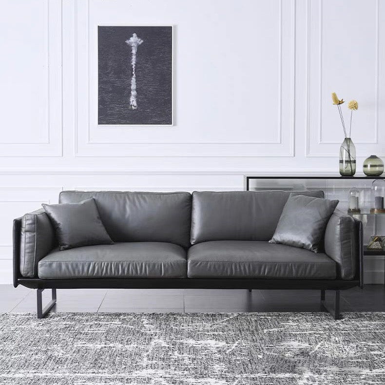 Home Atelier Donnie Genuine Cowhide Leather Sofa