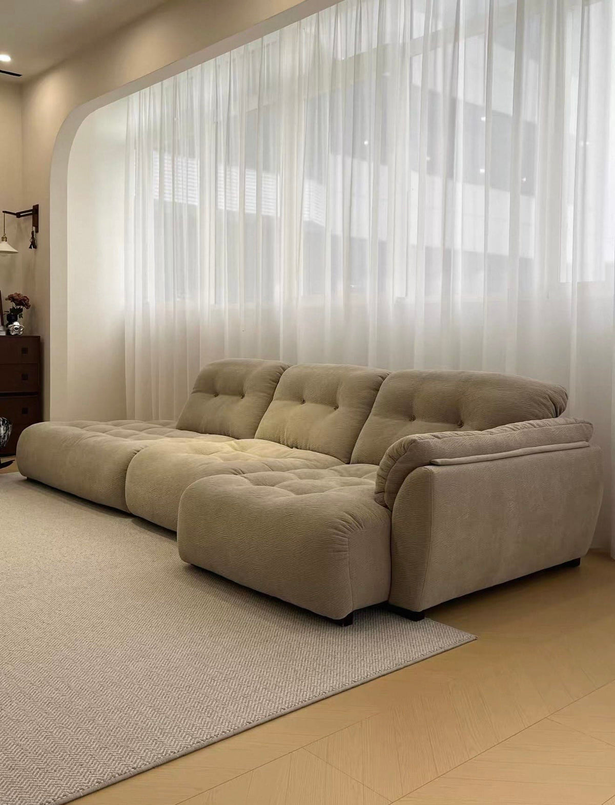 Home Atelier Dorsett Scratch Resistant Backrest Slider Sofa (Copy)