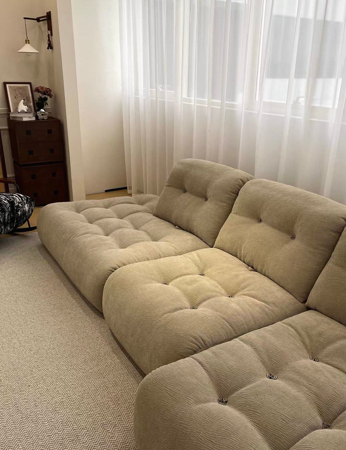 Home Atelier Dorsett Scratch Resistant Backrest Slider Sofa (Copy)
