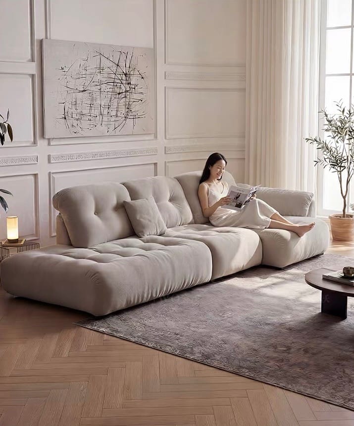 Home Atelier Dorsett Scratch Resistant Backrest Slider Sofa (Copy)