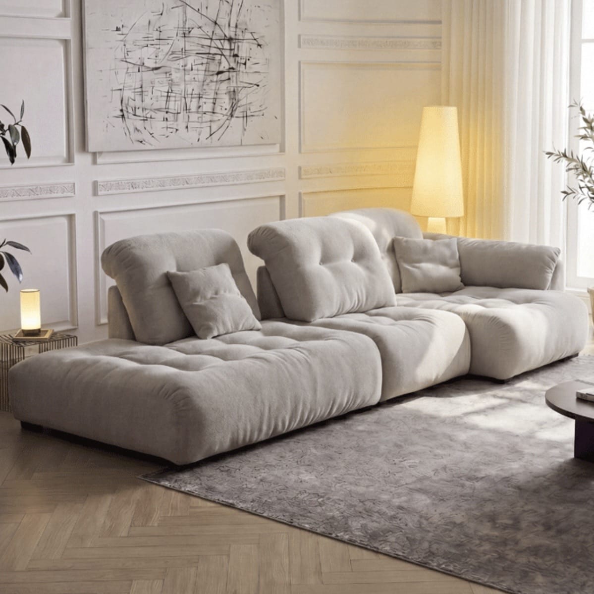 Home Atelier Dorsett Scratch Resistant Backrest Slider Sofa (Copy)