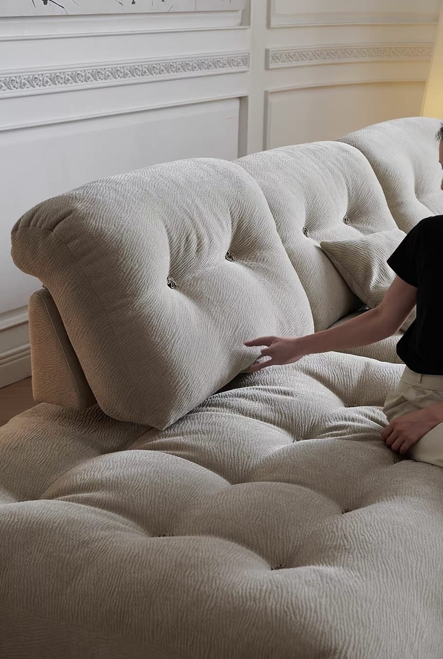 Home Atelier Dorsett Scratch Resistant Backrest Slider Sofa (Copy)