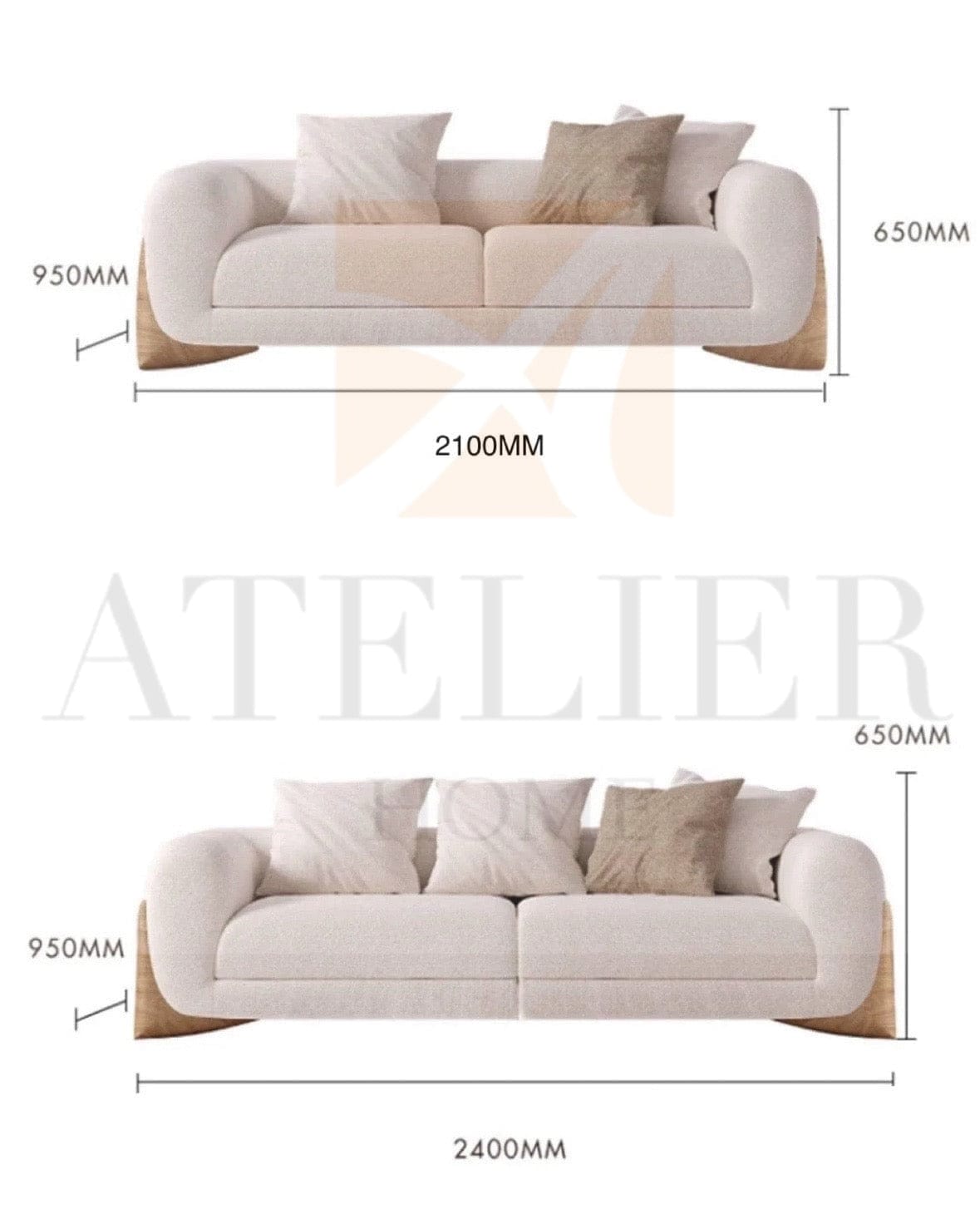 Home Atelier Douglas Boucle Sofa