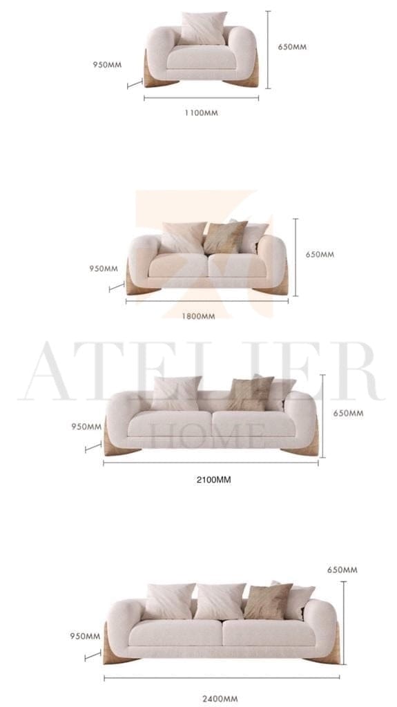 Home Atelier Douglas Boucle Sofa