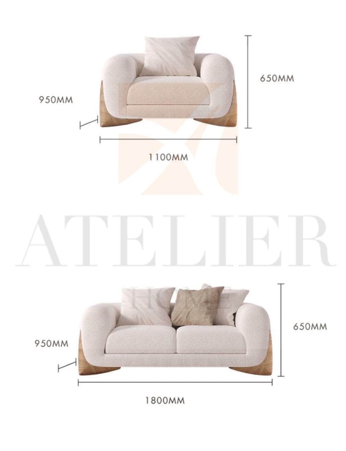 Home Atelier Douglas Boucle Sofa