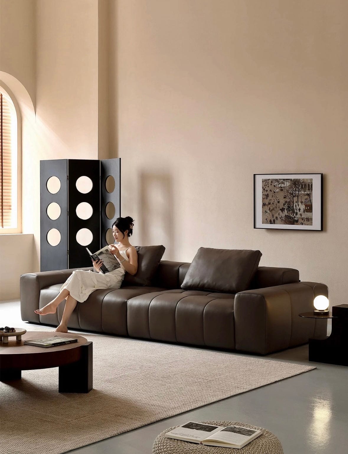 Home Atelier Duxton Scratch Resistant Leather Sofa