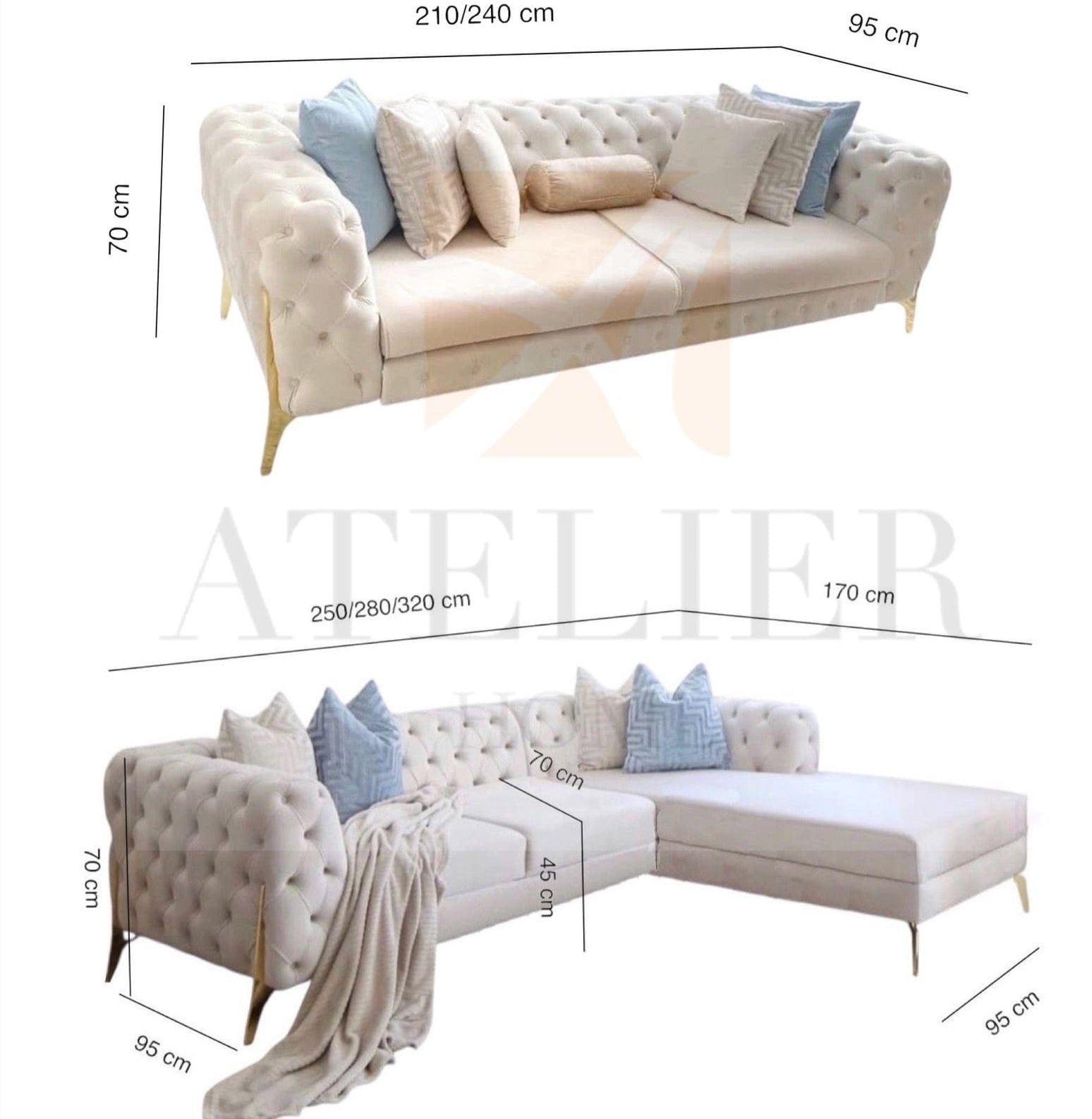 Home Atelier Edward Chesterfield Sofa