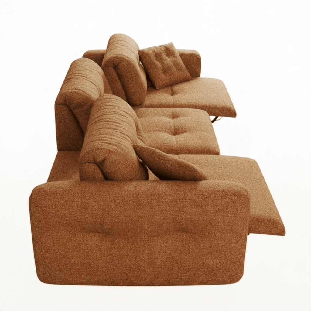 Home Atelier Electric Recliner Chairs Jenken Scratch Resistant Electric Recliner Sofa with Slidable Backrest