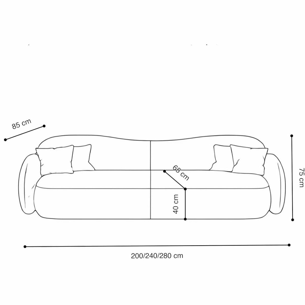 Home Atelier Eliot Scratch Resistant Curve Sofa (Copy 17)