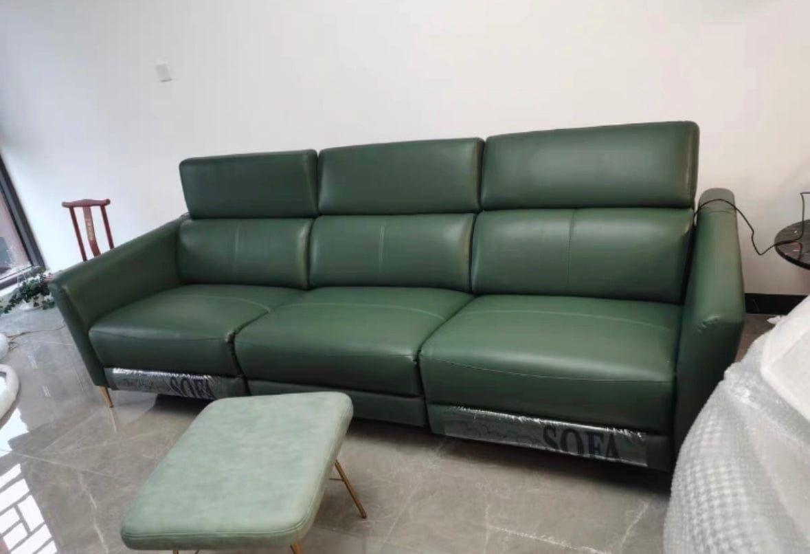 Home Atelier Ellie Sectional Electric Recliner Leather Sofa