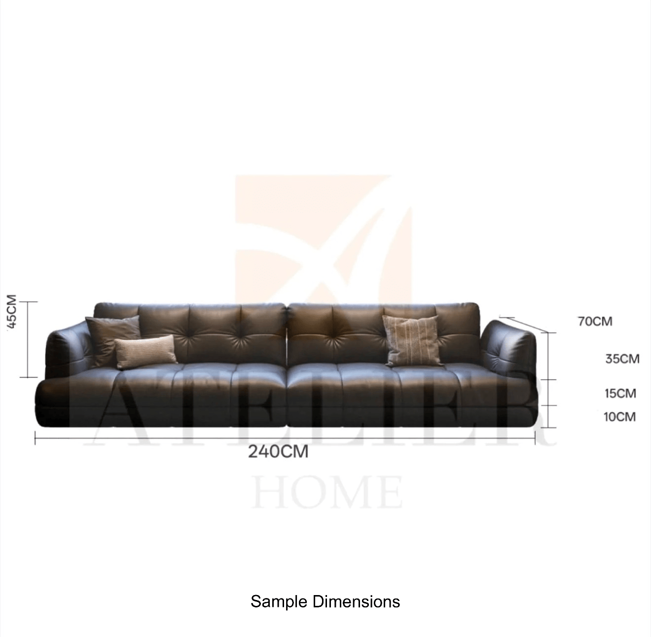 Home Atelier Elon Scratch Resistant Customise Bay Window Sofa