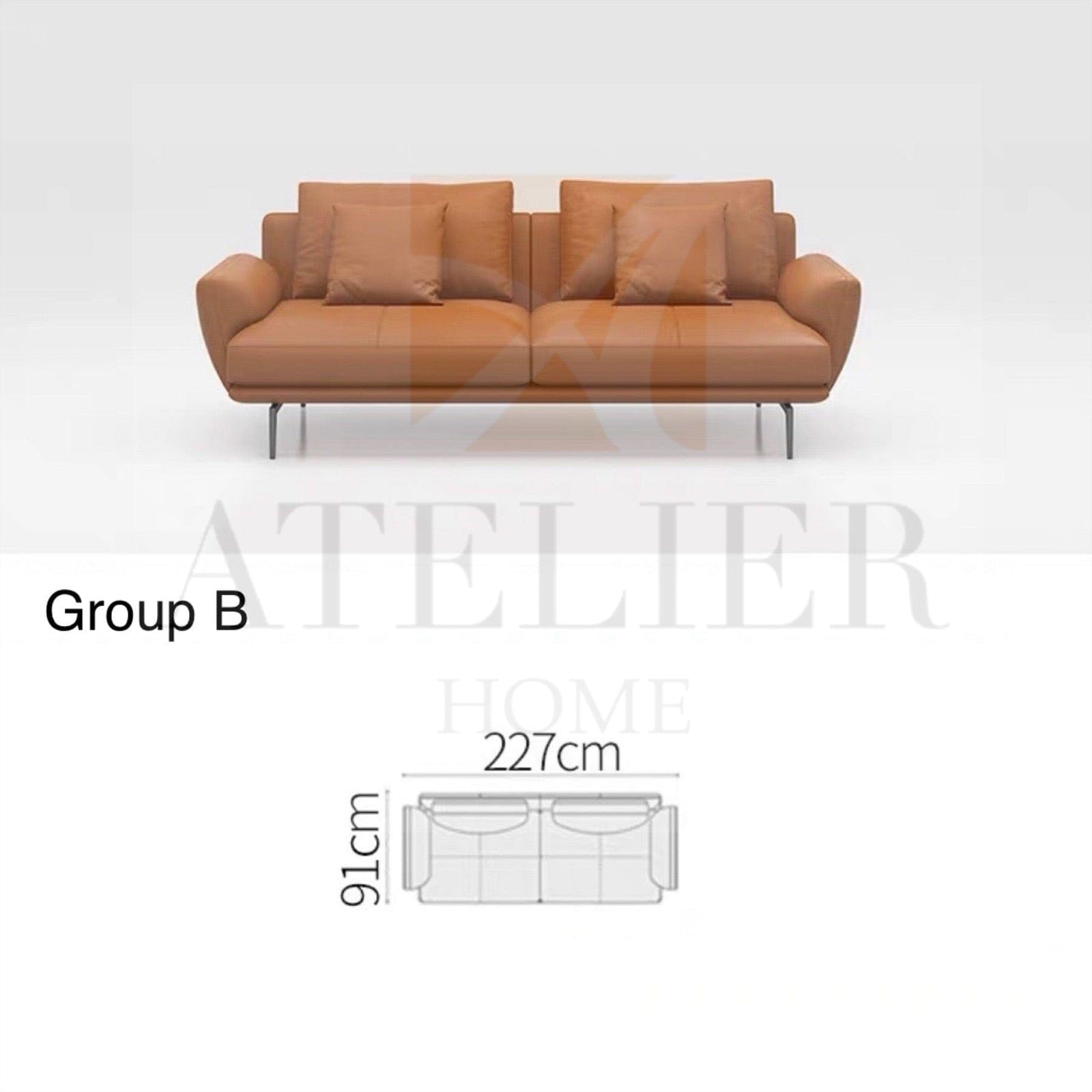 Home Atelier Emmanuel Angular Sectional Sofa