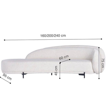 Home Atelier Erin Scratch Resistant Curve Sofa