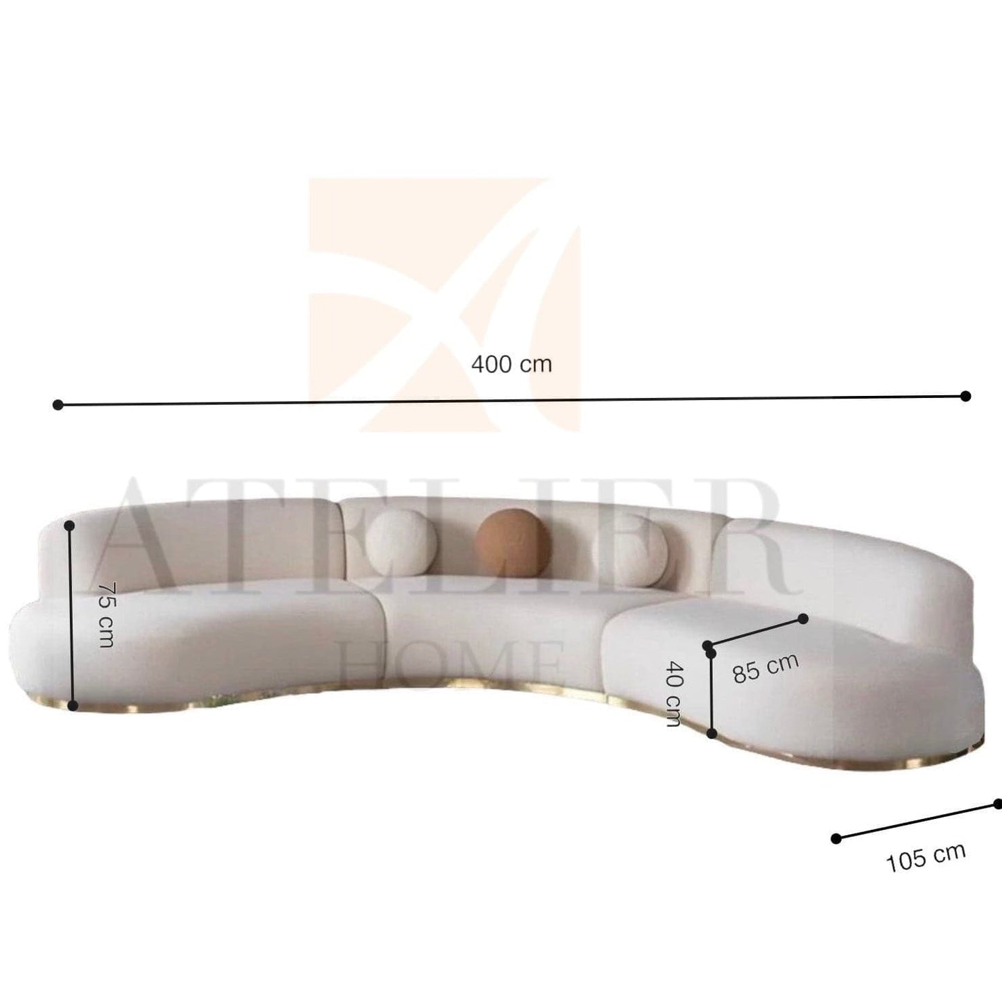 Home Atelier Erina Curve Sofa