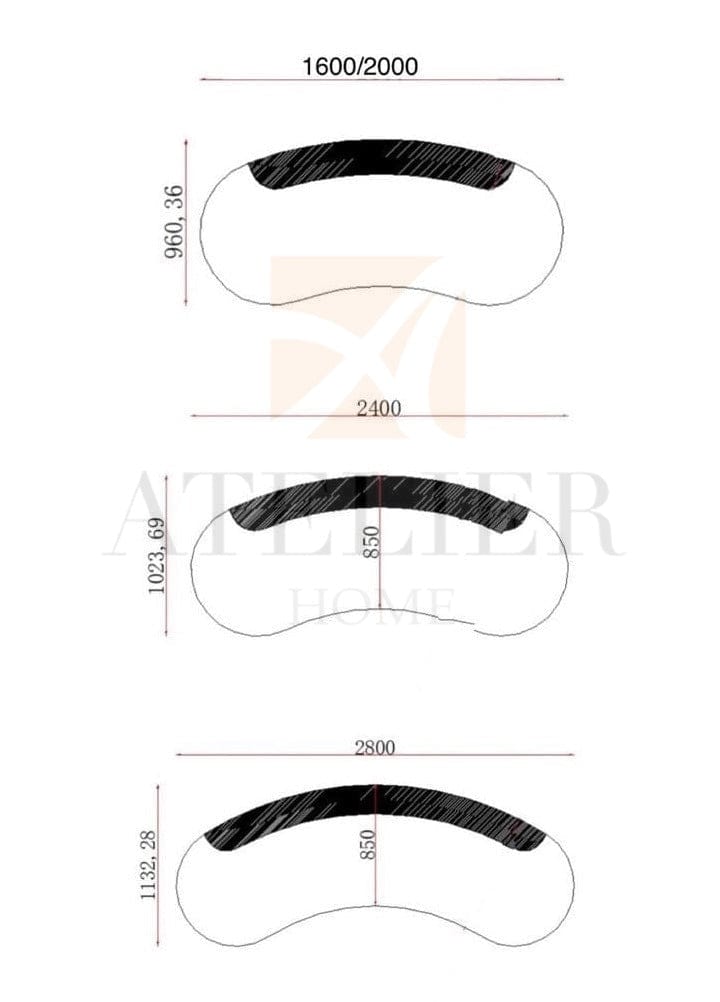 Home Atelier Erina Curve Sofa
