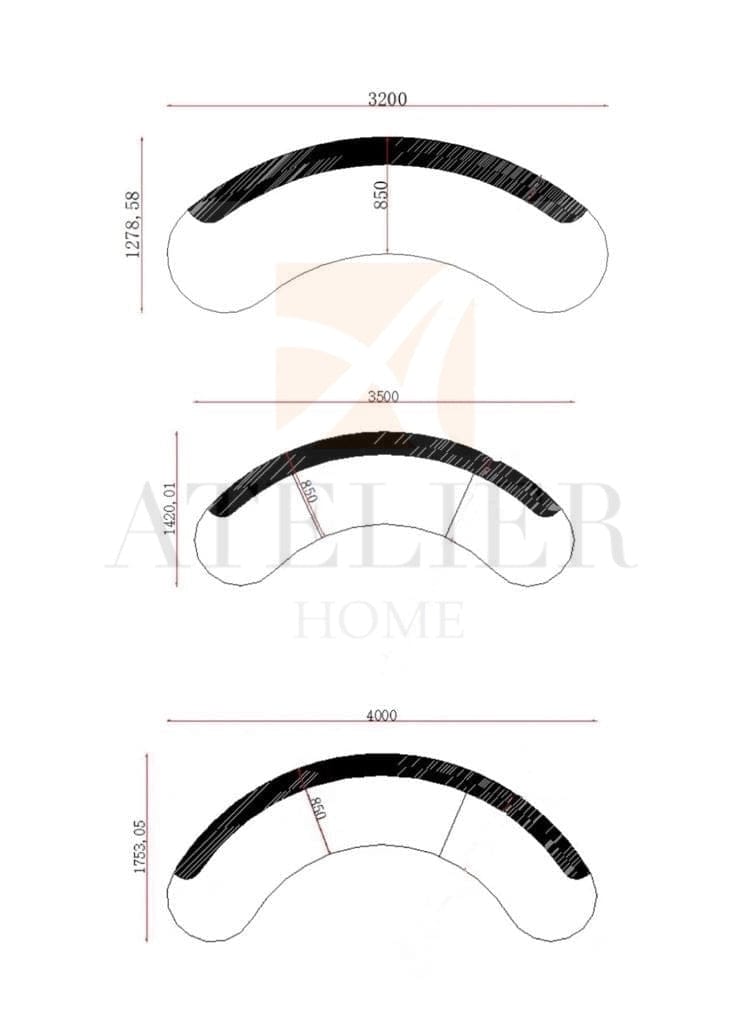 Home Atelier Erina Curve Sofa